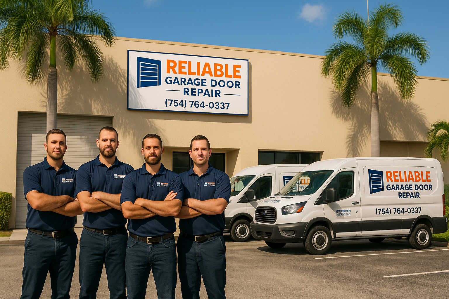 Professional garage door service in Pembroke Park